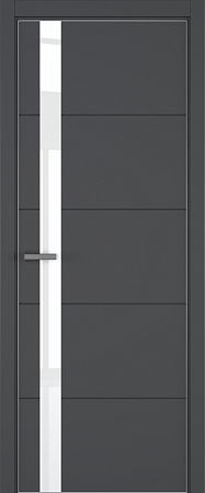 Groove ДО ART Lite Lacobel White Pure 800*2000 Темно-серая эмаль ALU Серая 2 петли зпз 196