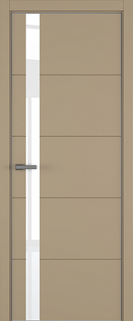 Groove ДО ART Lite Lacobel White Pure 800*2000 Бежевая эмаль ALU Серая 2 петли зпз 196