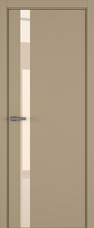 H2 ДО ART Lite бежевый лак 800*2000 Бежевая эмаль ALU Золотая под 2 петли зпз 196
