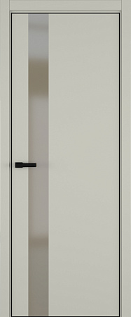 H3 ДО ART Lite бронза мат. 800*2000 Серый шелк эмаль (43) ALU Черная под 2 петли зпз 196
