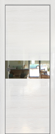 4STK зеркало 800*2000 Pine white glossy хром черная с 4-х сторон