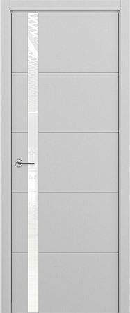Groove ДО ART Lite Lacobel White Pure 800*2000 Светло-серая эмаль (43)